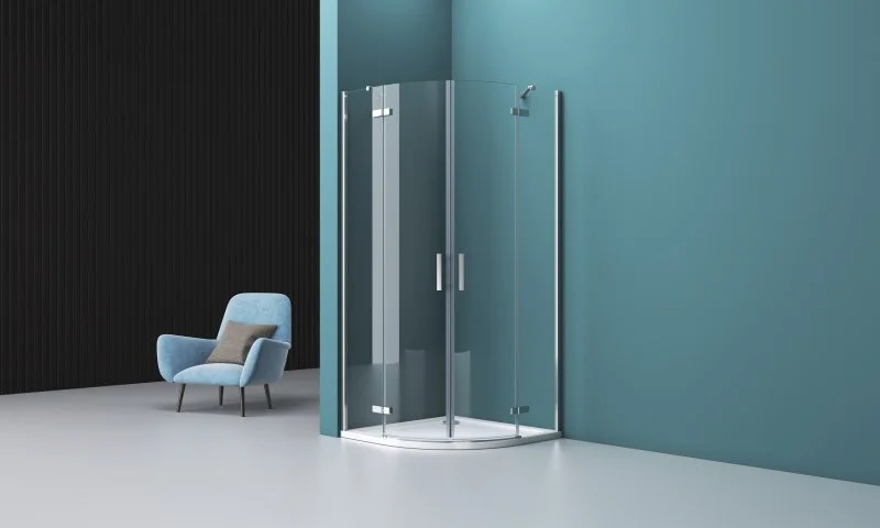 Душевой уголок BelBagno Kraft 90х90 см с прозрачным стеклом - фото 3