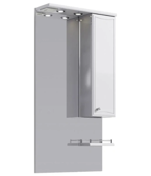 Зеркало с подсветкой Aqwella Барселона 55 см с полочкой - фото 1