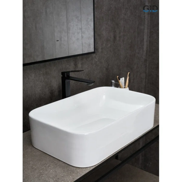Раковина GID Geometrico N9598 61 см накладная - фото 4