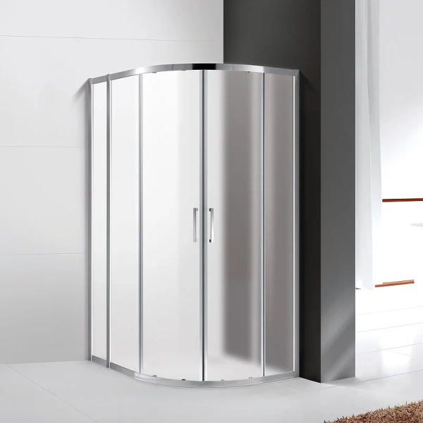 Душевой уголок Cezares Molveno 100x80 см профиль хром стекло рифленое - фото 3