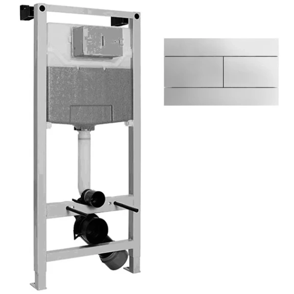 Инсталляция с кнопкой Jacob Delafon E21928RU-CP - фото 1