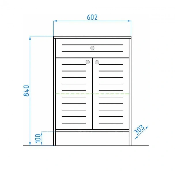 Тумба напольная Style Line Кантри 60 см венге - фото 2