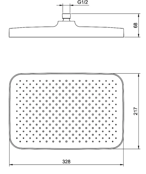 Верхний душ Berges U2 черный матовый - фото 3