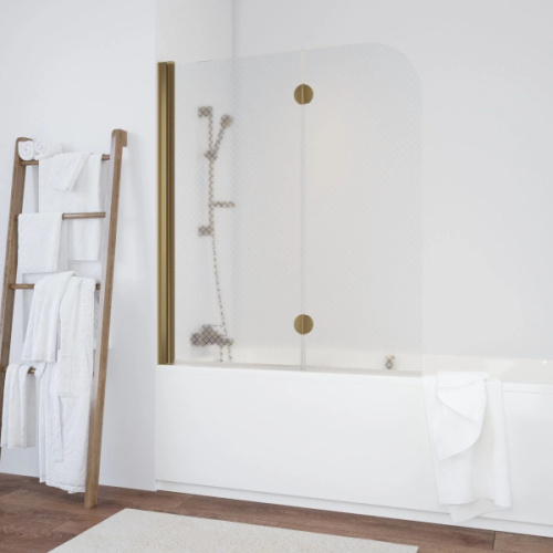 Душевая шторка на ванную стекло ретро Vegas-glass E2V 120 R04 L - фото 65