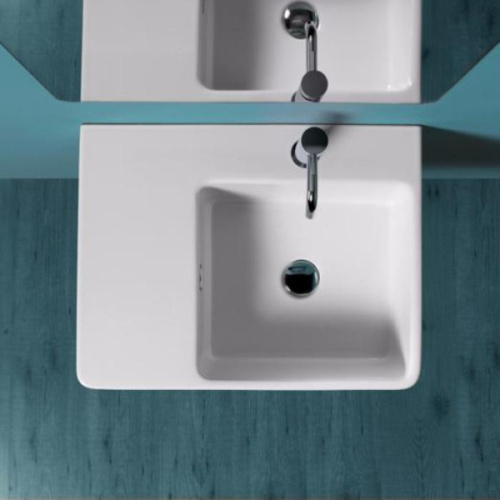 Раковина правая Simas Lavabi d’arredo Quasar QU60D, подвесные - фото 2