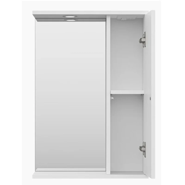 Зеркальный шкаф с подсветкой Misty Лира П-Лир04050-013 50 см ЛДСП, под выключатель - фото 7