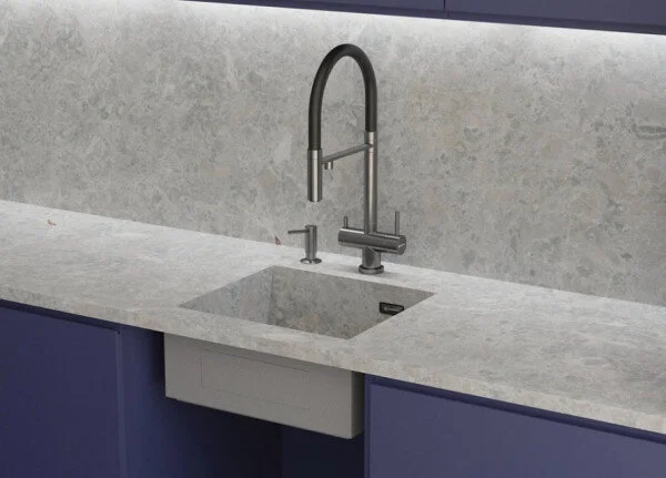 Мойка для кухни Omoikiri Kasen 49-16-INT-GM 49 см вороненая сталь, из нержавеющей стали, стальные, металлические - фото 3