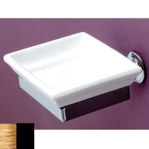 Мыльница для ванной керамическая, цвет чёрный,  Devon&Devon First Class DD33010