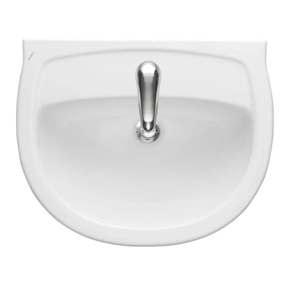 Раковина Santeri Версия 56 см белая, полукруглая, тюльпан - фото 5