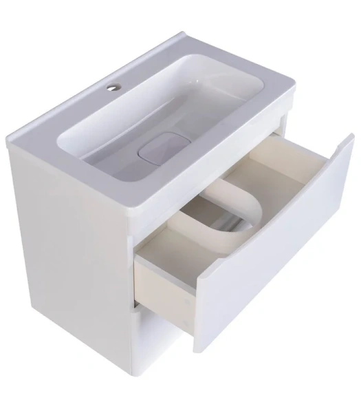 Тумба под раковину подвесная Style Line Бергамо 60 см антискрейтч, 60 см - фото 6