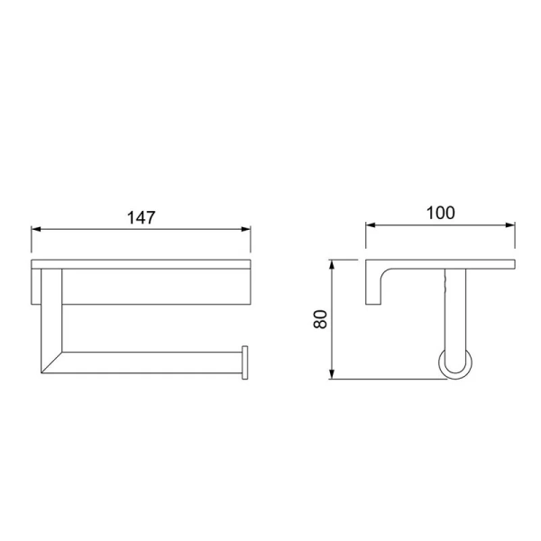 Бумагодержатель Timo Saona белый матовый, современные, hi-tech - фото 2