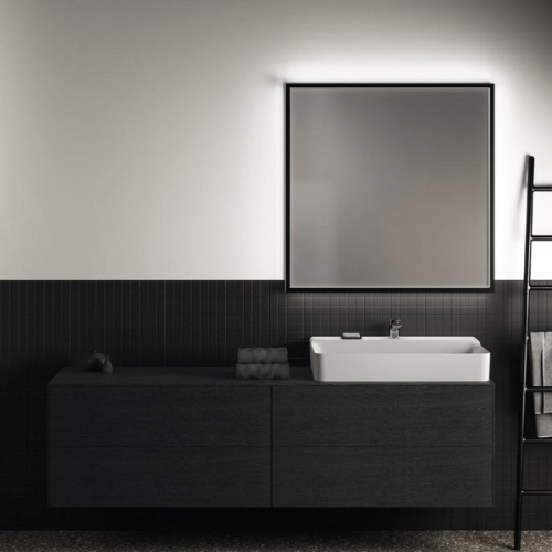 Зеркало с подсветкой Ideal Standard Conca 100 см в черной раме, современные, hi-tech - фото 3