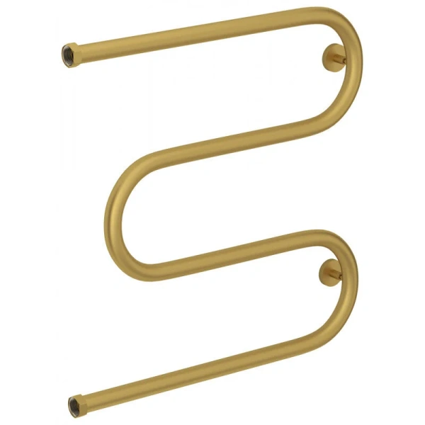 Полотенцесушитель водяной Сунержа М-образный 60х60 см золото матовое - фото 3