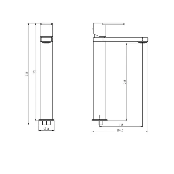 Смеситель для раковины Caprigo Kub 54-023-crm, хром - фото 2