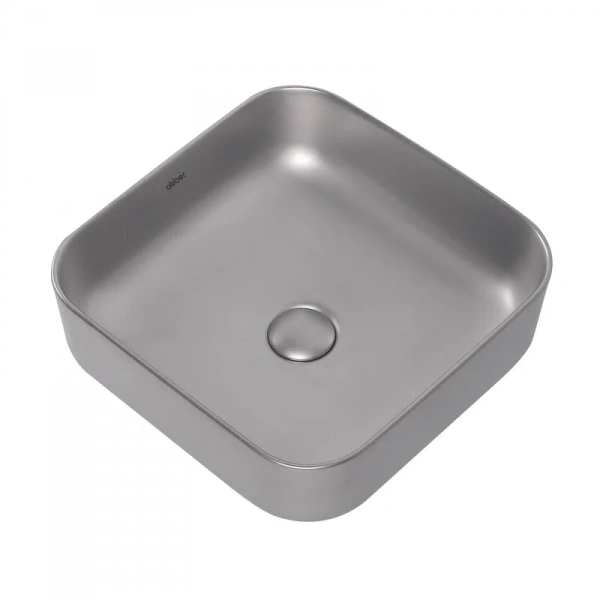 Раковина Abber Rechteck 38,5 см серебро матовое, другие - фото 4