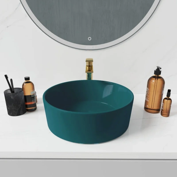 Раковина Grossman 40 см зеленая матовая, другие - фото 4