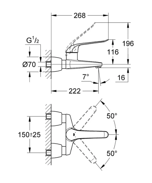 Смеситель для раковины Grohe Euroeco Special 32779000 - фото 2