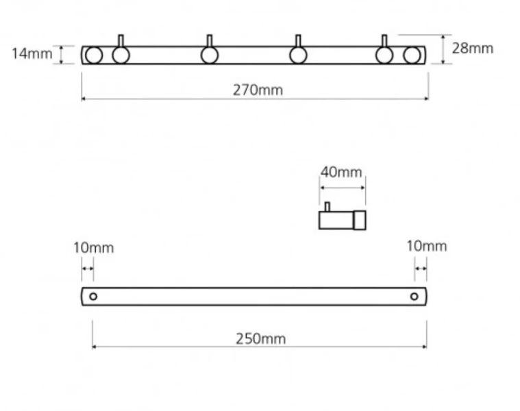 Крючок для ванной Bemeta Neo хром матовый - фото 2