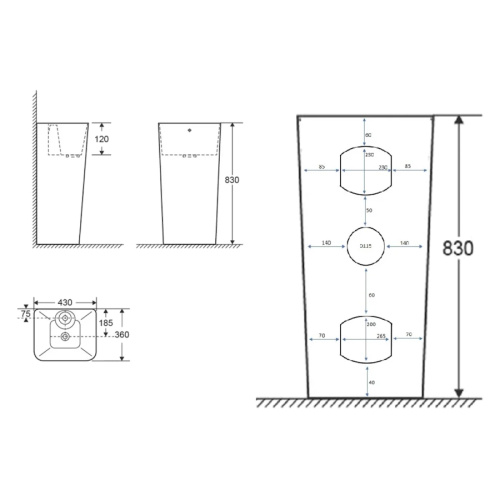 Схема, прямоугольной формы, моноблок - фото 5