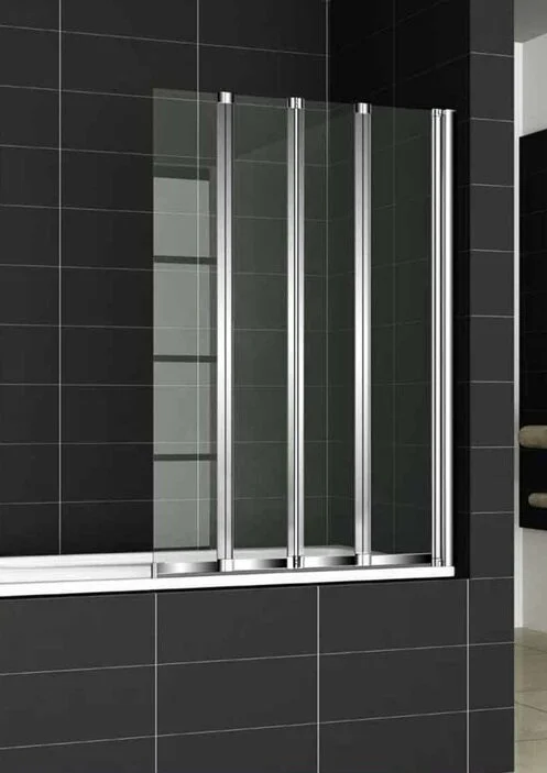 Шторка для ванны Cezares Pratico-V-4-100/140 профиль хром - фото 1