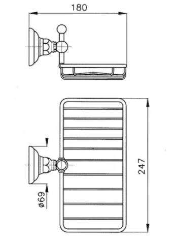 Решётка для ванной Nicolazzi Classica 1493 - фото 2