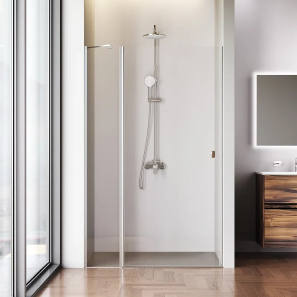 Душевая дверь в нишу Am.Pm Sunny 120 см профиль хром - фото 4