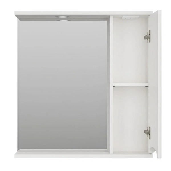 Зеркальный шкаф Misty Атлантик 80 см левый, с подсветкой, с розеткой, левый - фото 8