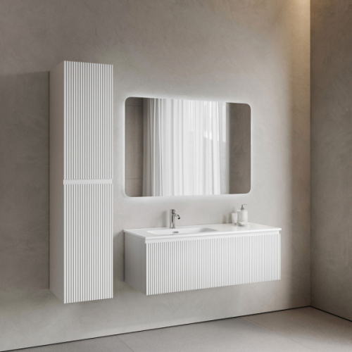 Тумба под раковину подвесная Sancos Snob R 1.0 120 см левая bianco, белая - фото 7