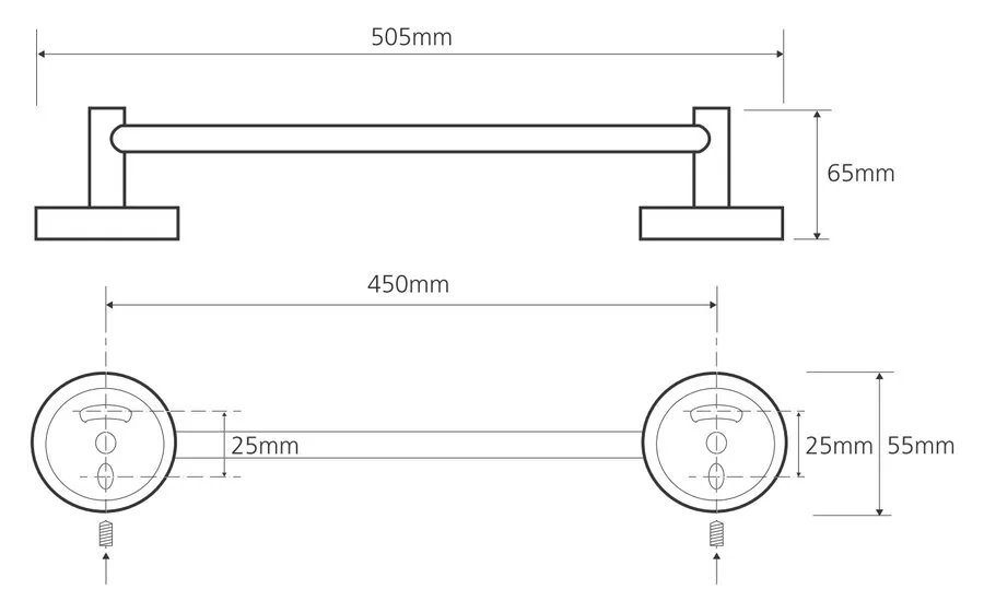 Полотенцедержатель Bemeta Omega хром - фото 2