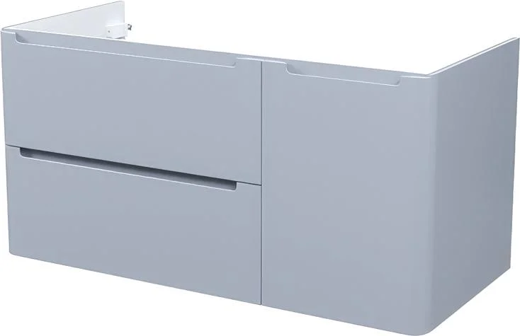 Тумба под раковину подвесная IDDIS Edifice 100 см светло-серая, современная, hi-tech - фото 3