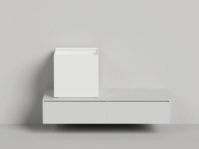 Раковина Salini Armonia Square Top 03 белая матовая, нет в наличии - фото 9