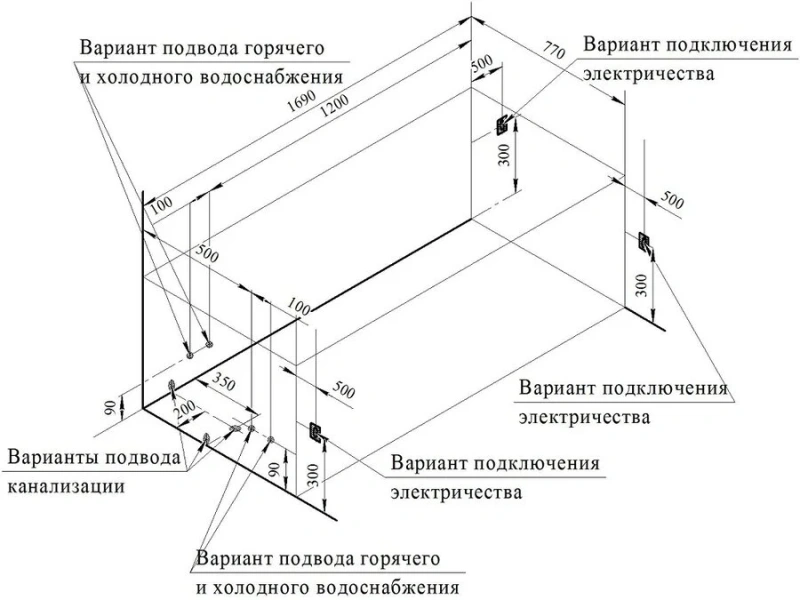 Акриловая ванна Радомир Роза 2-01-0-0-1-208Р, 169 x 77 см, каркас разборный в комплекте, белая - фото 4