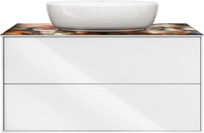 Тумба под раковину подвесная Kerama Marazzi Plaza Modern PLB.M.100.2\WHT 100 см с 2 ящиками