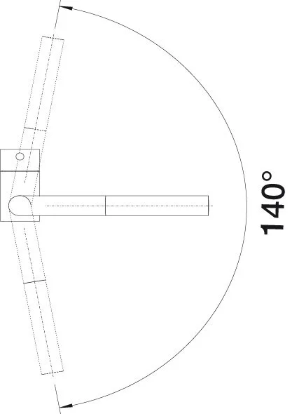 Смеситель для кухни, хром, Blanco Linus-S-F, современные, hi-tech - фото 3
