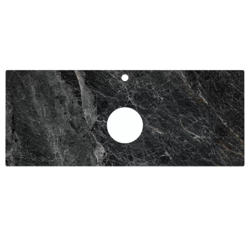Столешница для накладных раковин Kerama Marazzi Plaza Classic 120 см  Риальто темный серый лаппатированный - фото 2