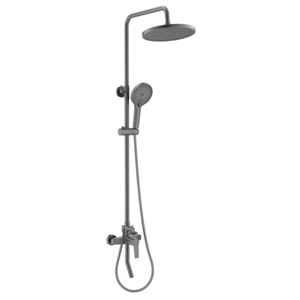 Душевая стойка Акватек Лугано оружейная сталь - фото 1