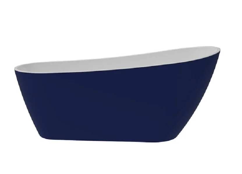 Ванна акриловая Corpa Nera Viotti CN130109, 170 х 74 см, синий матовый - фото 1