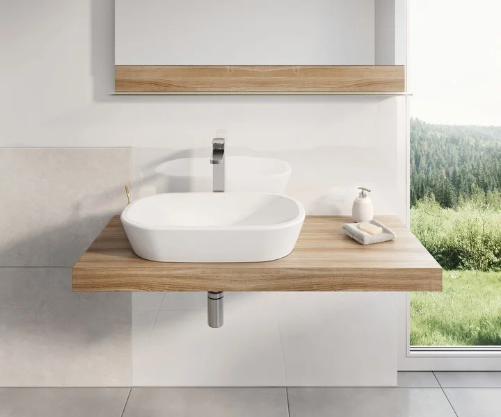 Раковина накладная Ravak Ceramic 600 O XJX01160001, белые - фото 4