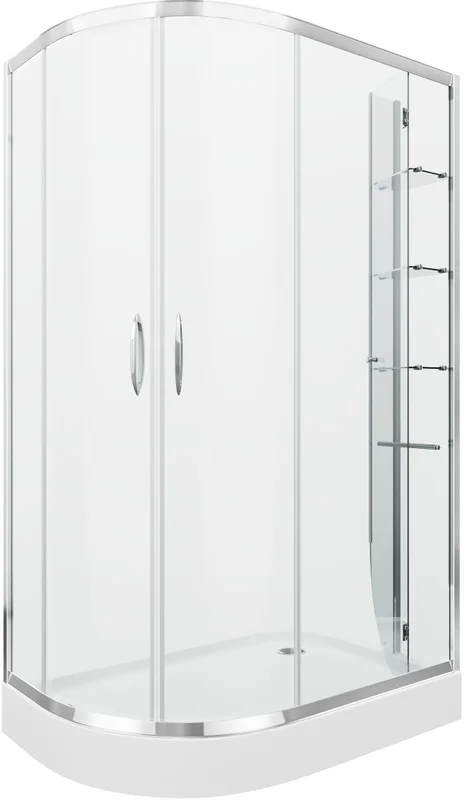 Душевой уголок Grossman Classic 120x80 см правый, раздвижные - фото 7