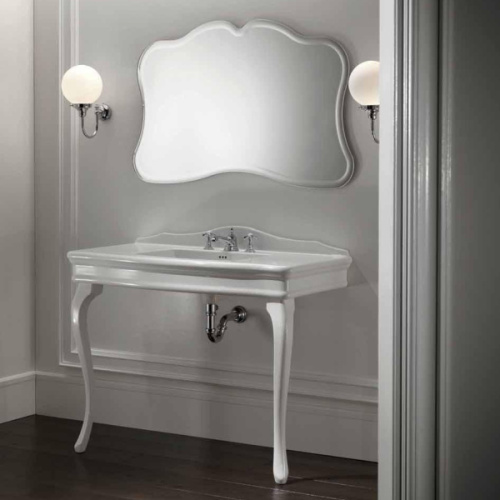 Раковина консоль Devon & Devon Colette DECOLETTEBI(1)FG 109 см с одним отверстием под смеситель, классические, ретро, декорированные - фото 2