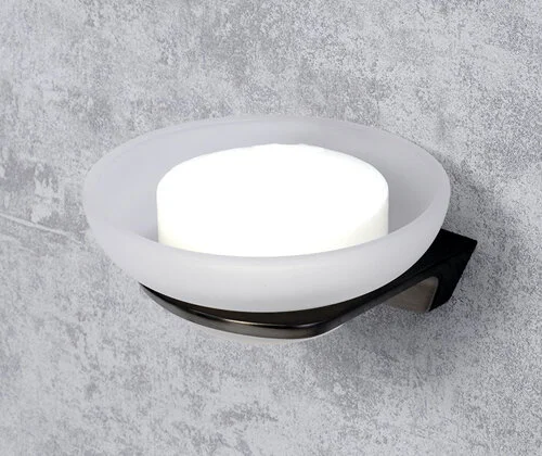 Мыльница WasserKRAFT Wiese оружейная сталь - фото 3