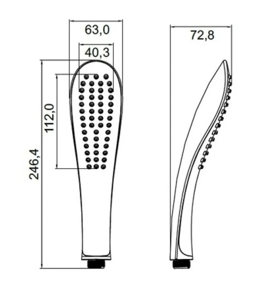 Лейка для душа IDDIS хром/белый, душевые лейки - фото 2