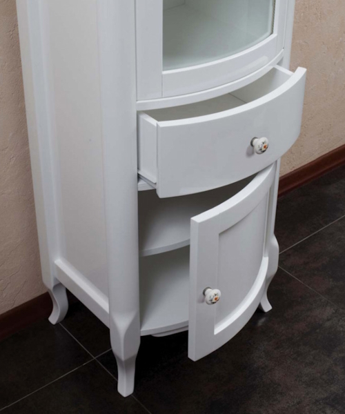 Шкаф-пенал, петли справа, стекло прозрачное, La Beaute Sabrina CSA.Dx index_1 - фото 3