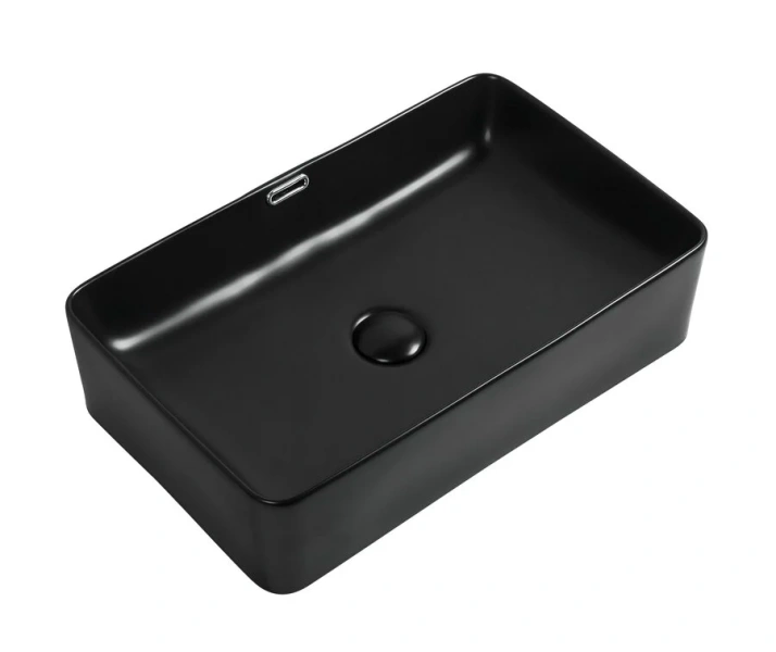 Раковина Aquanet Perfect 55 см черная - фото 1