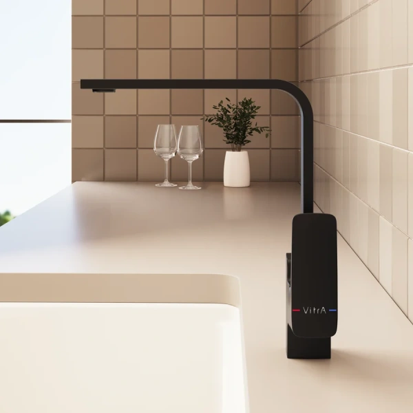 Смеситель для кухни VitrA Root Square черный матовый - фото 4