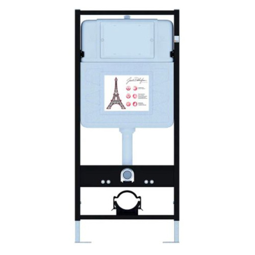 Унитаз с инсталляцией Jacob Delafon Vive клавиша белая глянцевая - фото 2