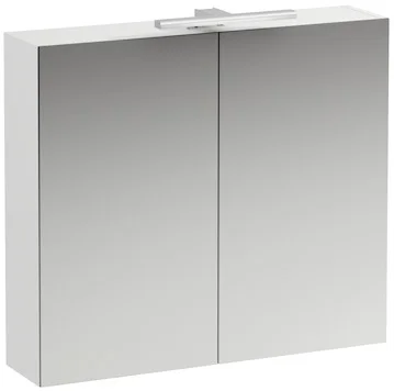Зеркальный шкаф с подсветкой Laufen Base 80 см белый глянец - фото 3
