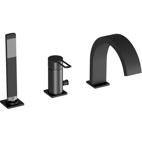 Смеситель для ванны Paffoni Ringo черный - фото 1