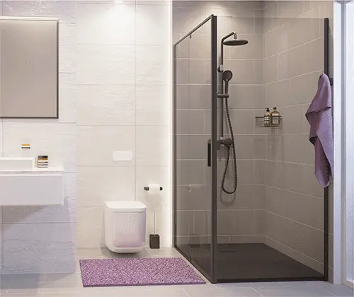 Душевой уголок WasserKRAFT Elbe 90х80 см профиль черный, 90х80 - фото 5