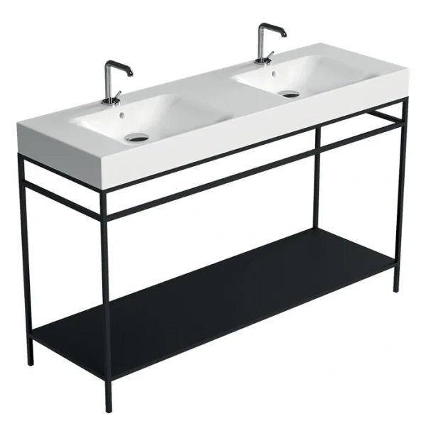 Раковина Kerasan Cento 140 см двойная, из санфарфора - фото 6